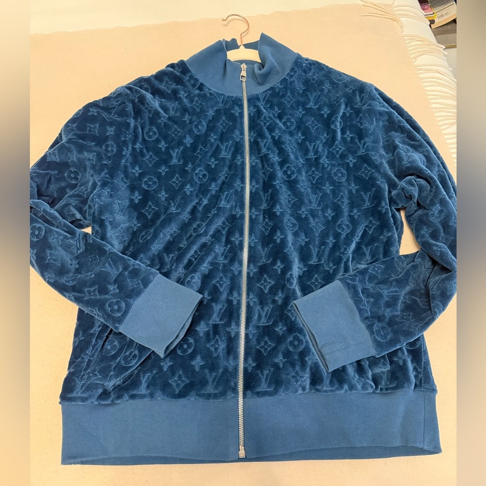 authentic Louis Vuitton velour Track top